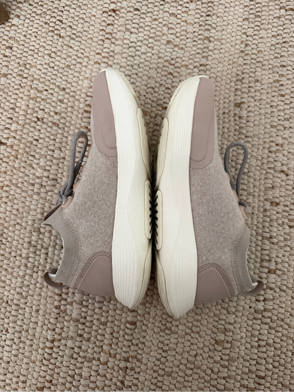 Womens Allbirds Wool Strider Shoe Beige Running Walking Sneakers - Picture 3 of 7